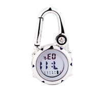 GALPADA Carabiner Watch Clip On Fob Outdoor Pocket Watch Easy-to-Read Dial Spring-Loaded Hook for Men Women Doctors Nurses Paramedics Sports Camping Construction Workers Blue