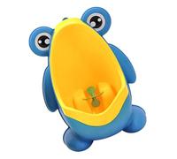 GALPADA Cartoon Frog Boy Training Urinal Potty with Airplane Target, Wall-Mounted Portable Toddler Urinal for Baby Boys, Blue Plastic Pee Training Tool for Home and Travel Assorted Style
