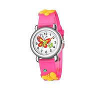 GALPADA Cartoon Quartz Wristwatch for Boy Girl Cute Butterfly Pattern Strap Boys and Girls Lightweight and Durable Design for Daily Wear