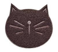 GALPADA Cat Cushion Pet Sitting Carpet Cat Face Shape One-piece Design Scratch-resistant Pvc Elastic Cloth Material Household Use