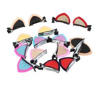 GALPADA Cat Ear Hair Clips Or Fall out Easily 16pcs for Women and Delicate Alloy Hair Barrettes Random Color for Ceremonies and Taking Photos