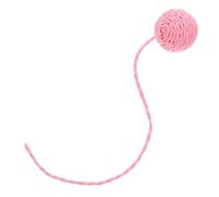 GALPADA Cat Sisal Ball Tail Interactive Indoor Cat Accessory Pink Sisal Rope Replacement for Tree and Kitten Scratch