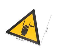 GALPADA Caution Sticker Hand Crushing Safety Warning Decal Self Adhesive Warning Sign for Factory and Construction Sites Made of Sturdy Pp Synthetic Paper and Pet Film