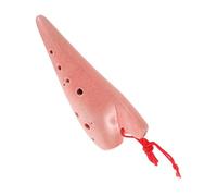 GALPADA Ceramic Alto C Ocarina Wind Instrument for Beginners and Traditional Chinese Flute Design with Storage Bag Easy to Learn Musical Instrument for Students