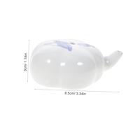 GALPADA Ceramic Calligraphy Ink Water Pot Dropper with Hand-Painted Plum Blossom Design for Chinese Ink Painting and Painting Supplies Mini Creative Water Container Gift for Art