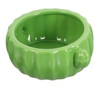 GALPADA Ceramic Hamster Food Dish and Water Bowl with Cactus Shape, Light Green Small Pet Feeder with Enough Capacity and Long Serving Life, for Daily Feeding Needs