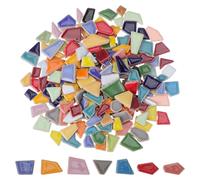 GALPADA Ceramic Mosaic Tiles Irregular Glazed Small Particulate Stone Assortment 200g DIY Crafting Tiles Pieces for Mosaic Decoration Arts and Crafts Supplies