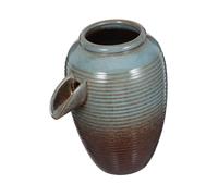 GALPADA Ceramic Outdoor Water Fountain Jug with Circulating Fish Tank for Landscaping Easy DIY Installation Natural Oxygenation for Balconies and Garden Decor