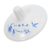 GALPADA Ceramic Tea Cup Lid Cover for Tea Cups and Teacups White Replacement Porcelain Mug Lid with Airtight Seal and Elegant Minimalist Design at Homes