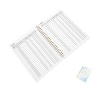 GALPADA Checkbook Register Financial Ledger Book Marble Light Red Personal Accounting Ledger Book Portable Check Record Organizer for Efficient
