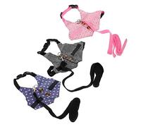 GALPADA Chic Rabbit Outfit Harness Vest Pulling Rope Pet Vest and Harness Pet Clothes