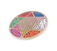 GALPADA Chinese Checkers and Gobang Wooden Board Game Set Lightweight Compact Design for Boys and Travel and Family Entertainment