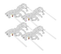 GALPADA Chinese Horse Shadow Puppets Set Designed for Shadow Puppets Shows and Animation Performances 4pcs White with and Paper Materials, Meticulous Craftsmanship for Craft