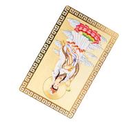 GALPADA Chinese Style Amulet 5 Pcs Protection Kwan Yin Card Portable Aluminium Magnesium Alloy Lightweight Fine Craftsmanship Compact Design
