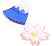 GALPADA Chopstick Rests and Fork Holders Japanese Style 2pcs Glass Product Accessories and Unique Design to Keep Tableware Clean and Dining for Eating and Tabletop Decoration