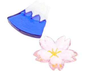 GALPADA Chopstick Rests and Fork Holders Japanese Style 2pcs Glass Product Accessories and Unique Design to Keep Tableware Clean and Dining for Eating and Tabletop Decoration