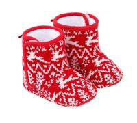 GALPADA Christmas Cotton Shoes Warm Soft Sole Boots for Boy Girl Thin Bottom Winter Booties for Boys and Learning to Walk