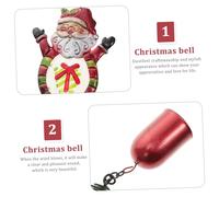 GALPADA Christmas Iron Wind Chime Ornament Vintage Hanging Bell Pendant Random Style for Outdoor Holiday Decoration with Cartoon Snowman Xmas Family