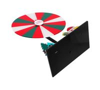 GALPADA Christmas Party Acrylic Prize Wheel with Base Rotatable Fortune for Interactive Raffles and Holiday Games DIY Desktop Trade Wheel Game Prop for Festive Gatherings and Challenges
