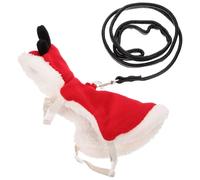 GALPADA Christmas Pet Clothes Pet Harness for Small Rabbit Traction Rope Bunny Walking Leash Leash for Outdoor Use