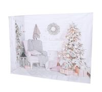 GALPADA Christmas Photo Backdrop Cloth, Photographic Background for Party Decoration, Christmas Photography Prop Suitable for Holiday Photo Shoots and Event Setup