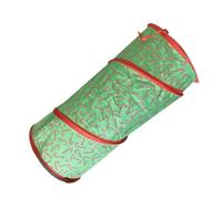 GALPADA Christmas Series Foldable Cat Tunnel Indoor Cat Tunnel Plaything with Crinkle Fabric Funny Kitten and Small Animals