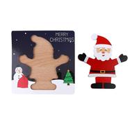 GALPADA Christmas Wooden Puzzle for 3-6 Years, Montessori Educational Intelligence Jigsaw, Xmas Jigsaw Puzzle for Early Learning and Cognitive Development