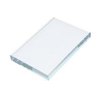 GALPADA Clear Glass Paperweight Square Heavy Transparent Sewing Fabric Weight for Dressmaking Calligraphy Decorative Multi-use Block for Office Desk and Creative Craft Projects