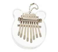 GALPADA Clear Kalimba Thumb Piano Bear Shape Transparent Finger Music Instrument with Box for Beginners Family Outdoor Party Practice