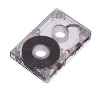 GALPADA Clear Recordable Cassette Tape Blank Audio Tape for DIY Messages Speech Music Recording Retro Vintage Design