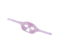 GALPADA Cold and Hot Compress Eye Mask for Sleeping Soft Plush Half Face Ice Pack Eye Mask in Light Purple Reduces Puffiness and Dark Circles and Fatigue