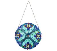 GALPADA Colorful Acrylic Window Hanging Panel Decor with Patterns Stained Style Window Ornament for Indoor Wall and Decoration Home Bedroom Living and Garden Spaces