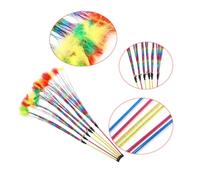 GALPADA Colorful Bell Cat Teaser Stick Interactive Plastic Wand for Pet Cat Supplies Random Rainbow Colors Engaging Exercise for Indoor Kitten Play and Natural Behavior Mimic Random Color