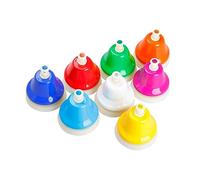 GALPADA Colorful Diatonic Metal Hand Bells for Early Education Musical Instruments for Boys and Cognitive Development Preschool Learning Tool