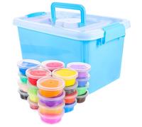 GALPADA Colors Air Dry Modeling Clay with Tools for Creative DIY Craft Kit Enhances Motor Skills and Artistic Development Includes Storage Box for Easy Organization