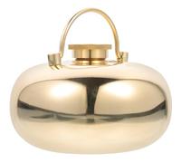 GALPADA Compact 0.8l Brass Hot Water Bottle for Snuggling in Bed, Portable and Sturdy with Fine Workmanship to Joint Soreness, for Outdoor and Travel Use