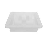 GALPADA Concrete Hollow Brick Mold, Plastic Cement Concrete Mold, White, Easy Demolding, for DIY Constructing Garden Borders