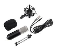 GALPADA Condenser Microphone Kit Wired Phantom Power Mesh Head Mic Set for Ktv Live Streaming Singing Conference Use with Assorted Color Options