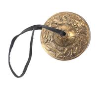 GALPADA Copper Finger Cymbals for Belly Dance and Yoga Ethnic Percussion Instrument with Band Spiritual Bell for Rhythm Enhancement Party and Meditation Use