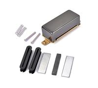 GALPADA Copper Shell Humbucker Pickup Cover Frame for Guitar Pickups Compatible with Les Paul Style Electric Guitar Includes Slug Bobbins for Neck and Bridge