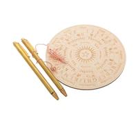 GALPADA Copper Spirit Rod Kit with Pendulum and Mat for Accurate Divination and Ghost Hunting, Elegant Wooden and Copper Material Set Suitable on The Go Paranormal Use