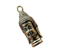 GALPADA Copper Vintage Buddha's Key Pendant Retro Style Keychain for Home Decoration DIY Jewelry Charm Stylish Craft Accessory