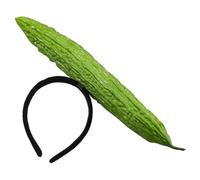 GALPADA Creative Bitter Gourd Headband for Women Plush Hair Accessory with Innovative Design, Not Easy to Slip, for Halloween, Weddings and Birthdays, Fashionable and Eye-catching Hair