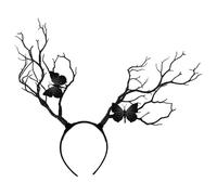 GALPADA Creative Black Silicone Antler Hair Band with No Deformation and No Fading, Head Accessory for Christmas and Masquerade Balls