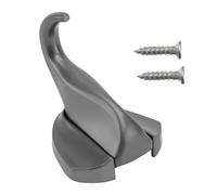 GALPADA Creative Elephant Shaped Coat Hook Made of Sturdy Zinc Alloy in Black, Wall Mounted Clothes and Bag Hanger Suitable for Home and Office Use, Easy to Carry and Multi-Functional