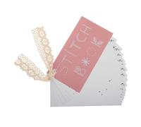 GALPADA Creative Mini Sewing Book Portable Sewing Kit for Beginners and Adults Compact Embroidery Stitch Card Set with User Friendly Patterns for Skill Improvement