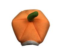 GALPADA Creative Pumpkin Shaped Pet Bed for Hamster and Rabbit, Multi-purpose Short Plush House Providing Warmth and Comfort, for Couch Or Travel
