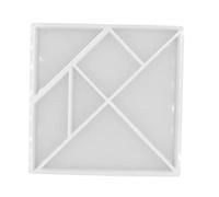 GALPADA Creative Silicone Tangram Mold for Epoxy Resin DIY Jigsaw Puzzle Crafting Flexible Durable Eco Friendly Ornaments Casting Mold for Handmade Gifts and Home Decor
