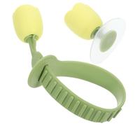GALPADA Creative Silicone Toilet Seat Lifter Flower Shaped Tulip Design Bathroom Accessory for Raised Toilet Lid Hands Hygiene Tool Easy Installation Green Color