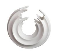 GALPADA Creative White Ceramic Craft Vase Pottery Flower Pot Sculpture Ornament with Strong Fired High Temperature Feature, for Photo Props and Elegant Home Decoration